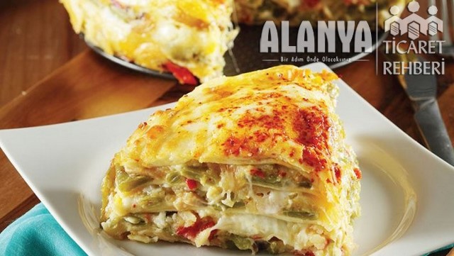 Fresh beans, potato lasagna recipe