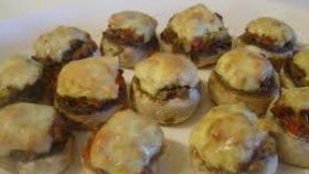 Stuffed Mushrooms With Meatballs