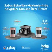 Sabaş Beko'dab Türk Kahvesi Makinelerinde Sevgililer Gününe Özel Fırsat!