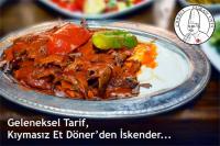 Kıymasız et döner'den İskender.