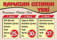 Ramazan Ustanın Ramazan Menüsü