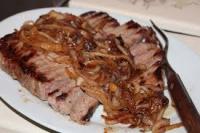 Steak with Onion Sauce