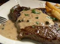 Steak with Pepper Sauce